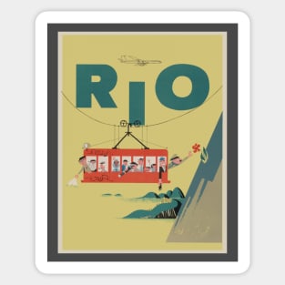 Rio Vintage Retro Poster art Sticker